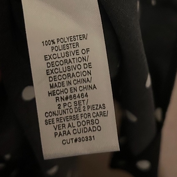 STUDIO I Vintage Black/White Polka Dot Tie Waist Fit & Flare Dress - Picture 8 of 10